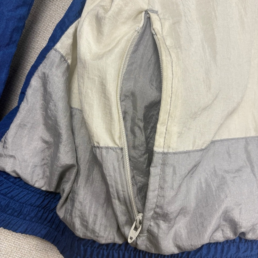 Vtg 90s Tracksuit Mens L SET Full Zip Jacket Pants Blue Blokecore Streetwear - Picture 4 of 16